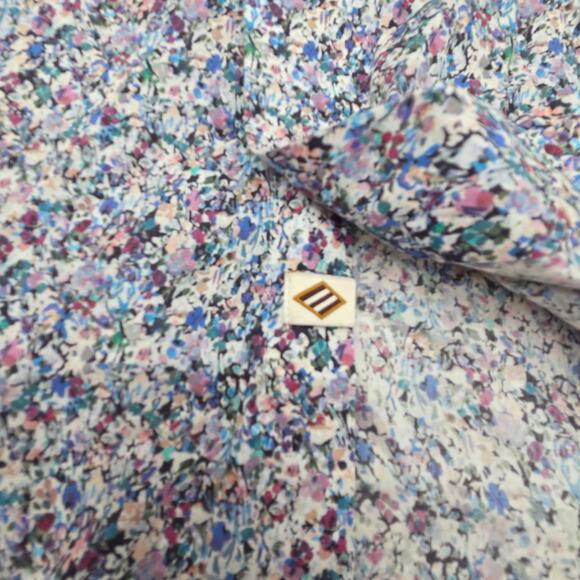 Joseph Abboud Short Sleeve Button Up Shirt Men's Large Pastel Floral - Picture 5 of 7